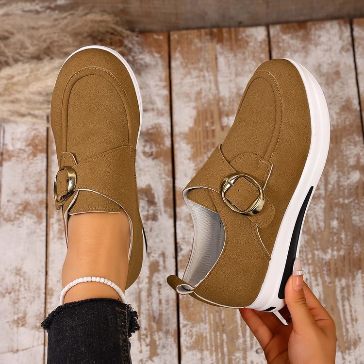 Chaussures Femmes Casual Slip-on Solid-colored