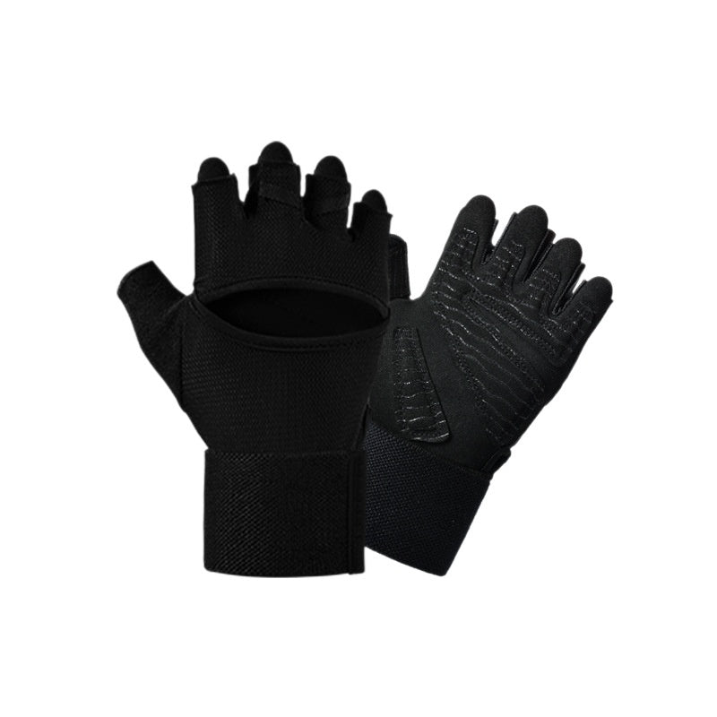 Gants de gym avec bretelles intégrées pour barres de traction