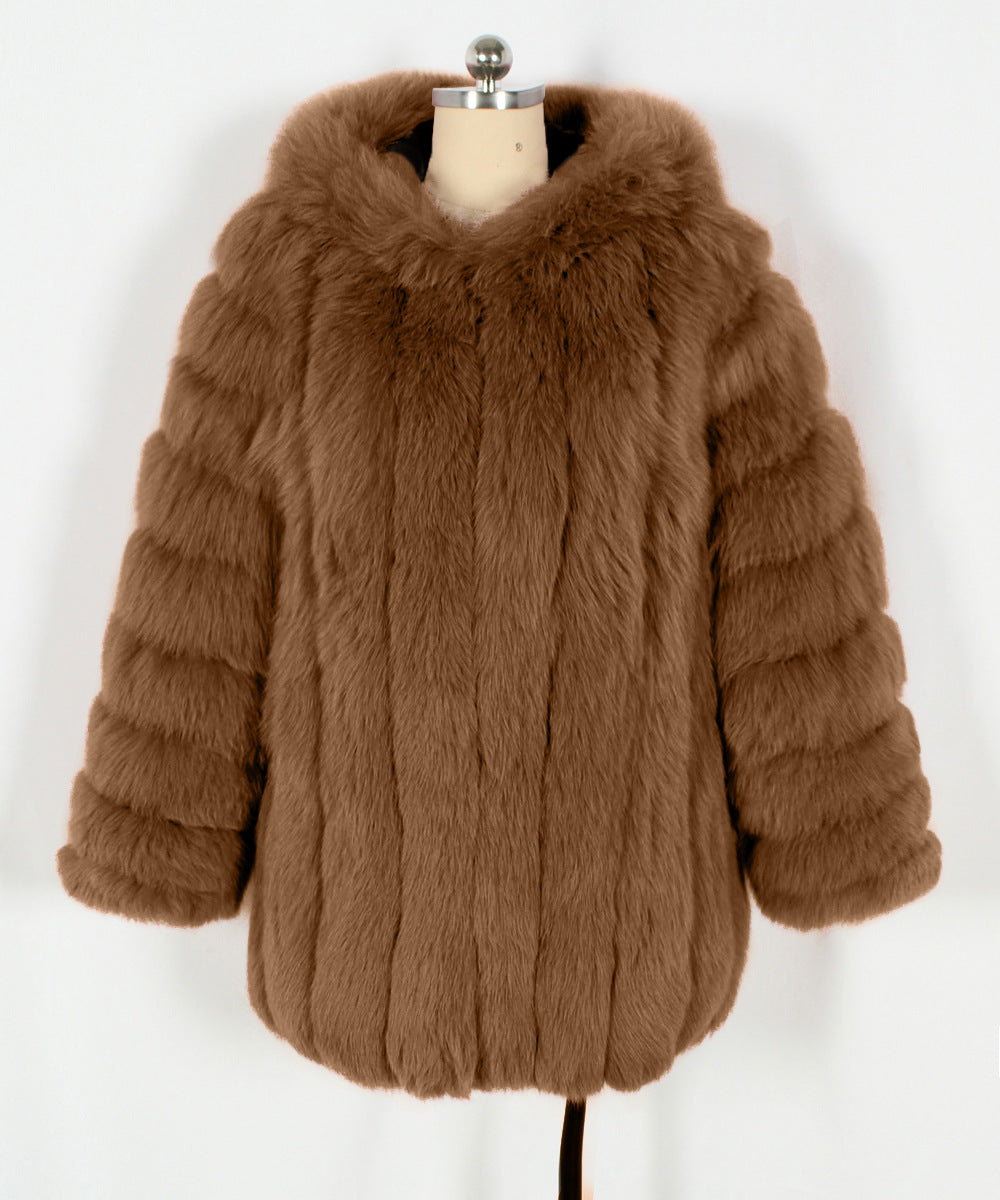 Autumnwinter européen et américain Faux Fur Warm Plush