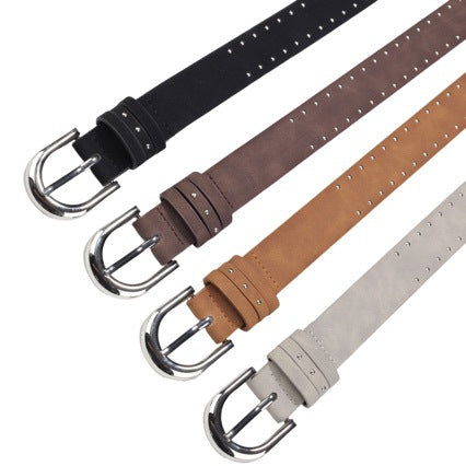 Léopard-empreinte Rivet Ceinture féminine
