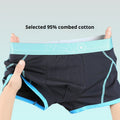 Slip de boxeur confortable en coton pur pour homme avec imprimé rayé