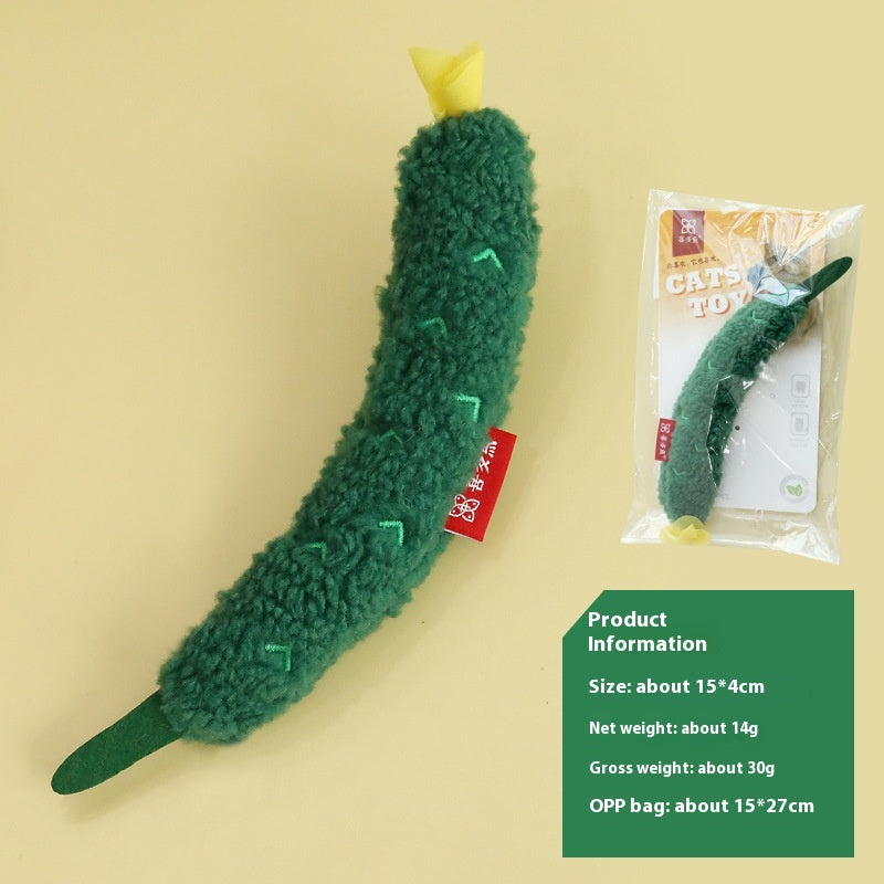Radish Cucumber Cat Ringing Paper Toy Simulation Vegetable Bite-résistant