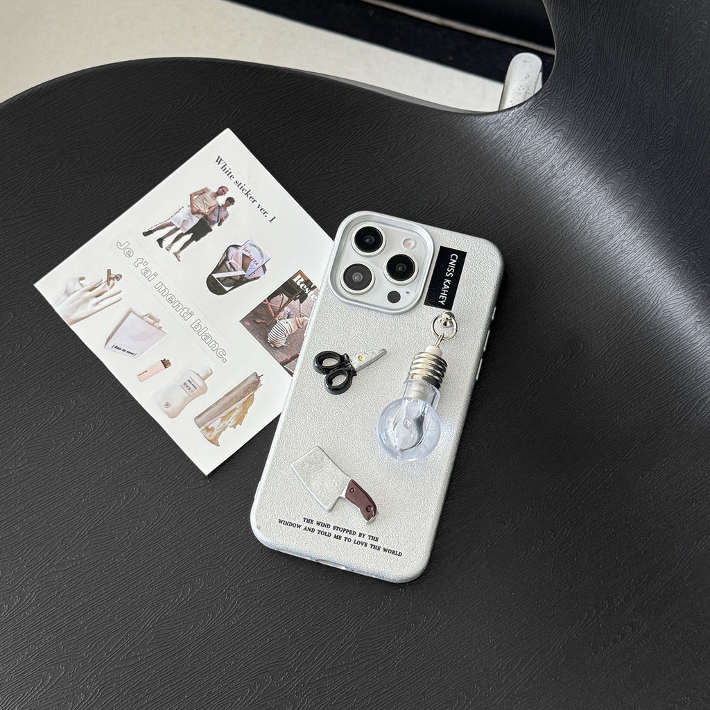 Trendy Cool et Cas de téléphone en argent créatif avec un style unique