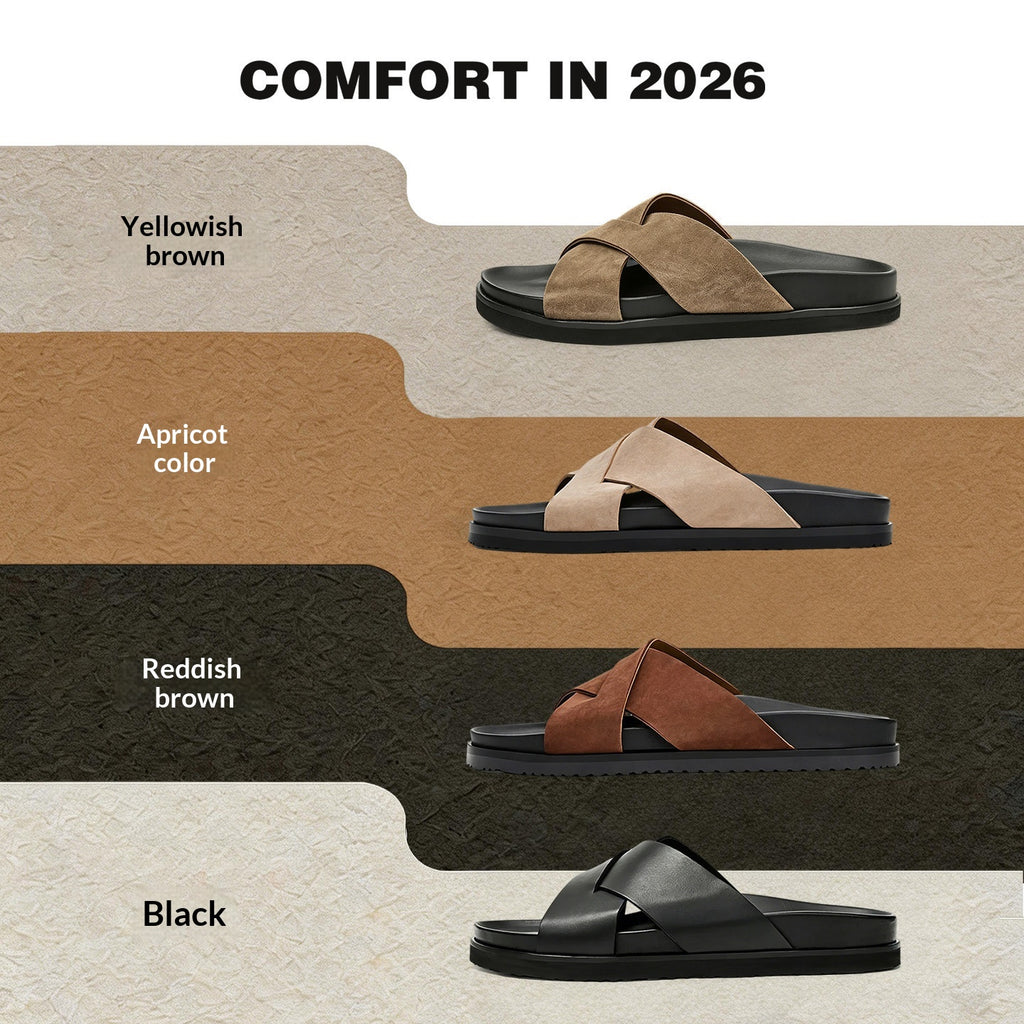 L'été des hommes Respirant Cross-style Casual Fashionable Slippers ouvert-orteil