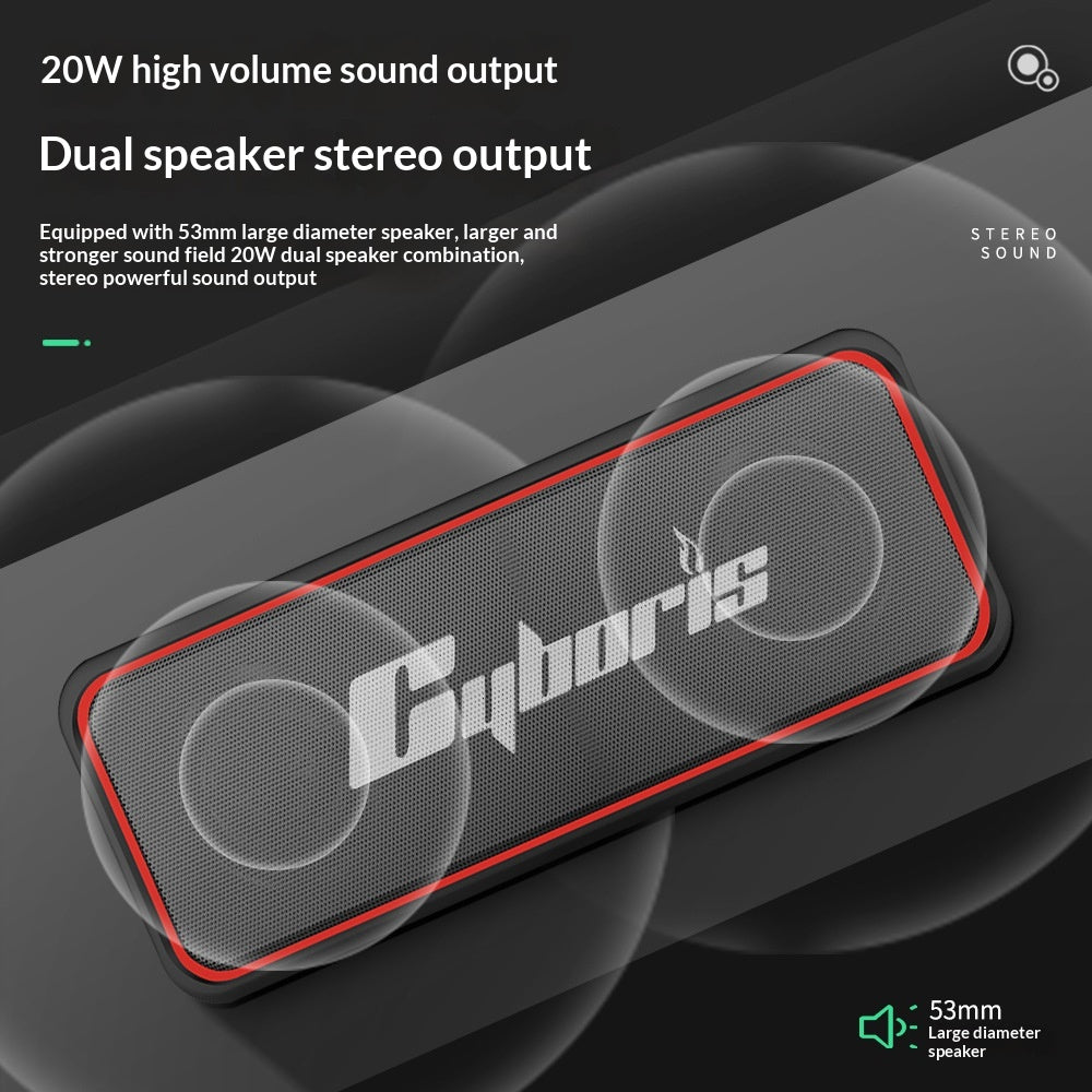 Haut-parleur Bluetooth sans fil Portable Subwoofer
