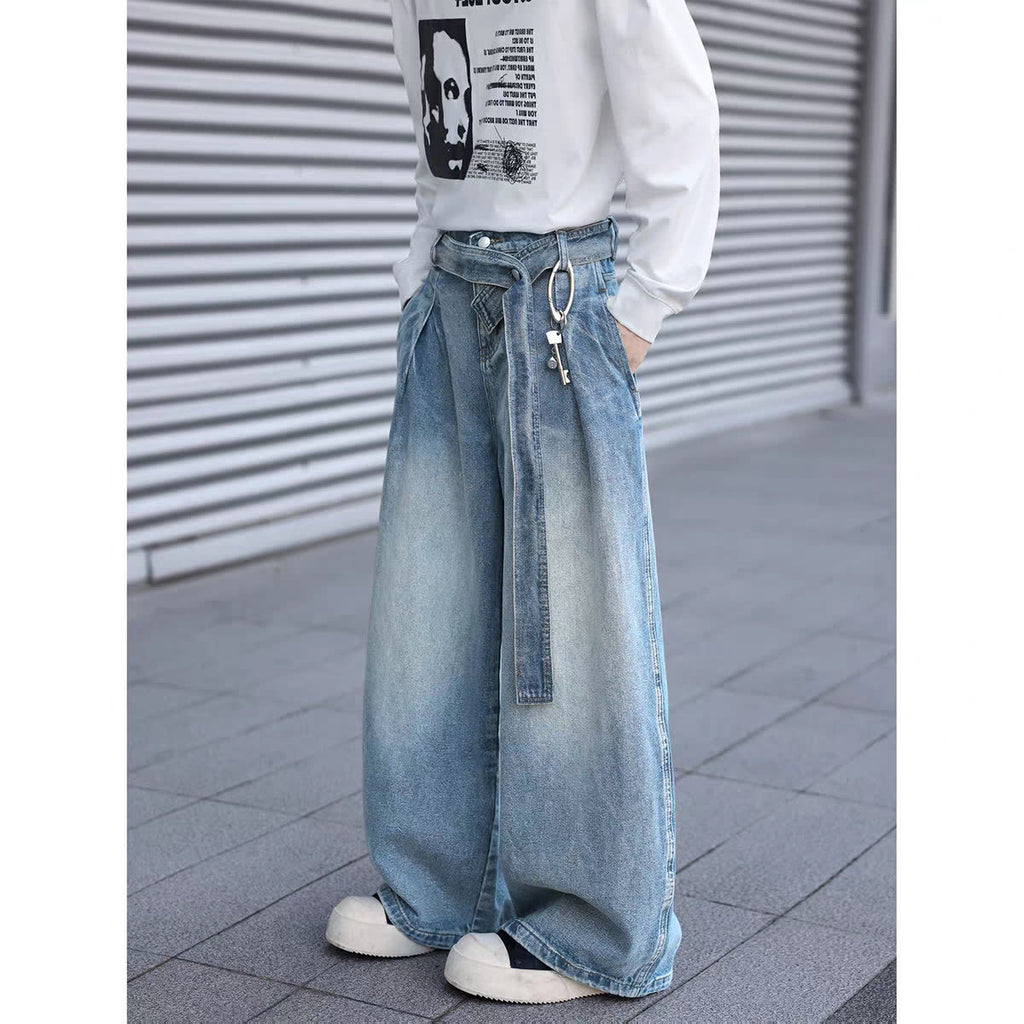 Pantalon bleu vintage style américain