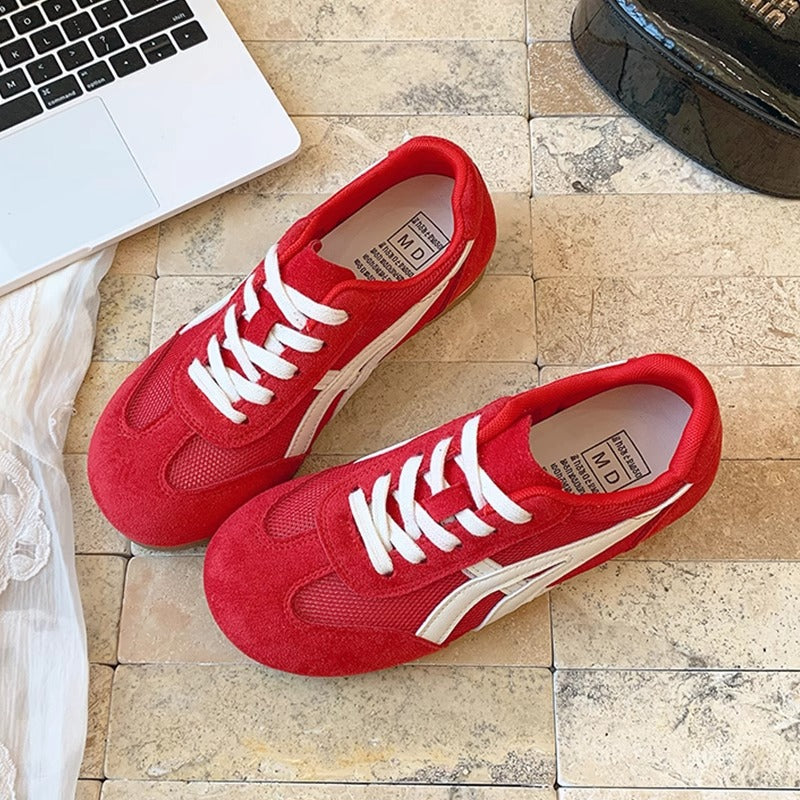 Women's Thick Leather Breathable Cortez Mesh