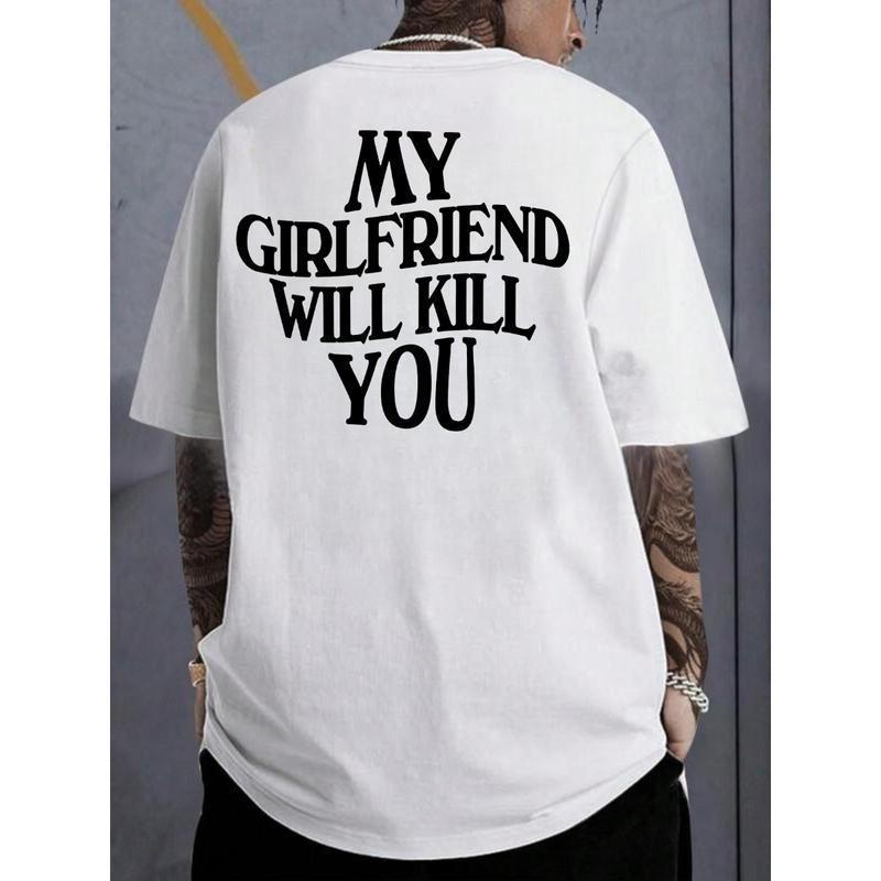 T-shirt en coton taille européenne pour hommes