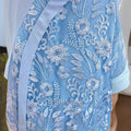Plus Size Women's Embroidered Lace Dress