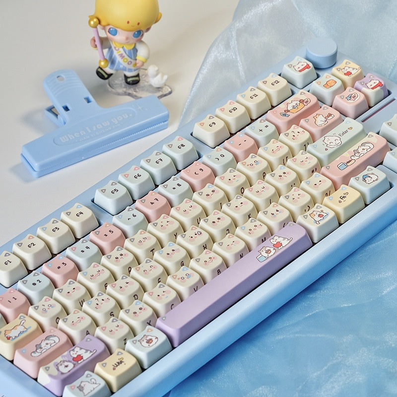 Thème personnalisé Sublimation cinq faces PBT Clavier mécanique personnalisé