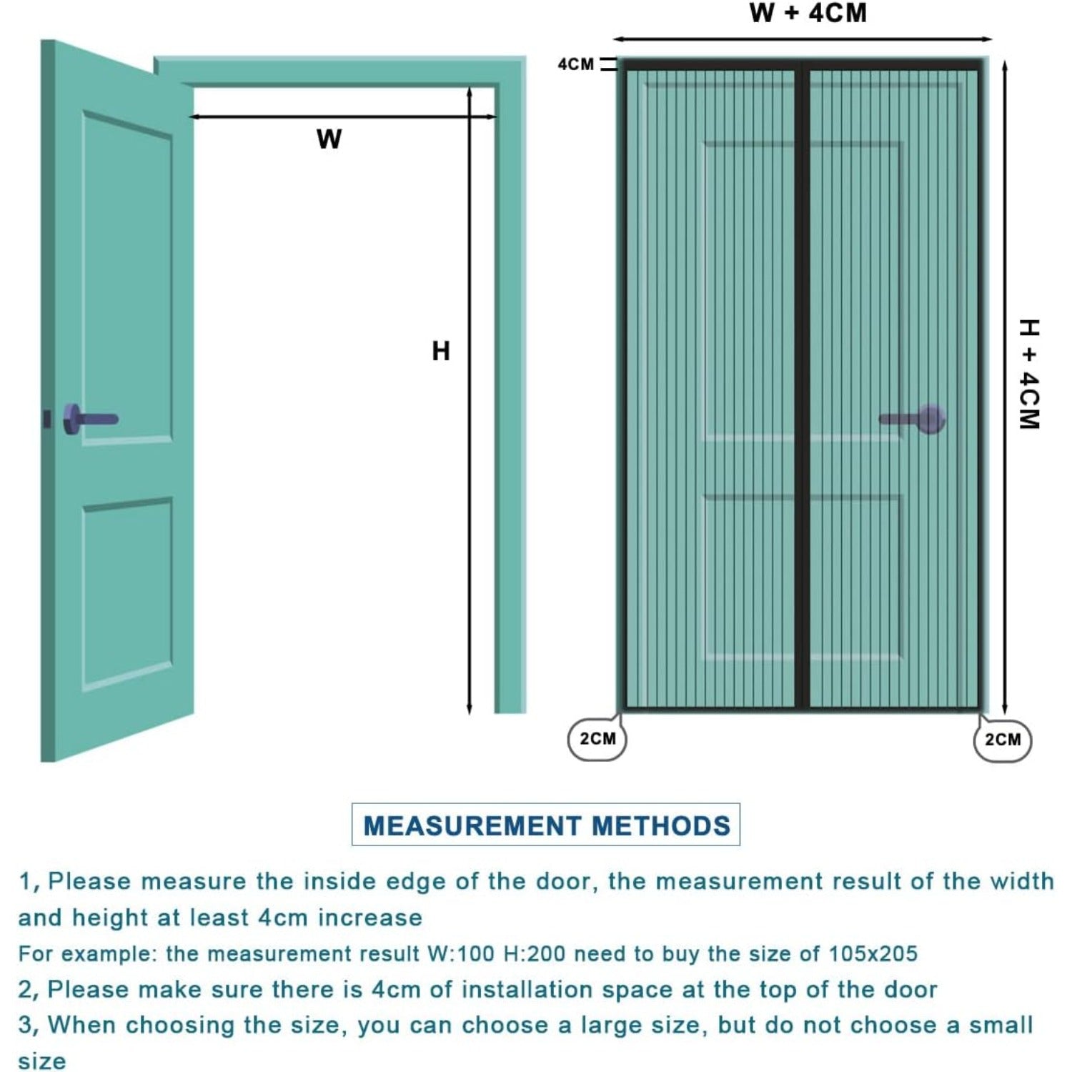 90 X 210 Cm Rideau magnétique blanc avec ruban adhésif pour portes et passerelles—Party Accesso