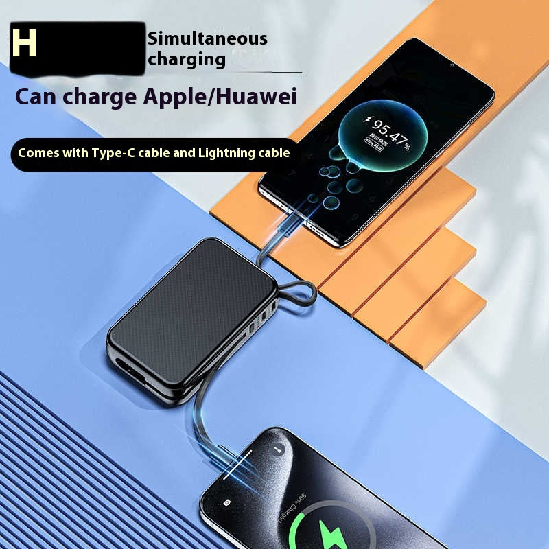 Two-in-one battery with cable plug