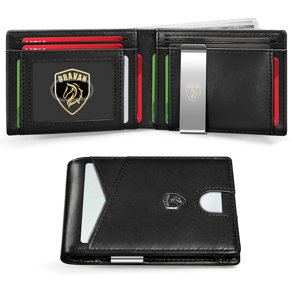 Porte-carte Portable en fibre de carbone Sac en cuir pour hommes