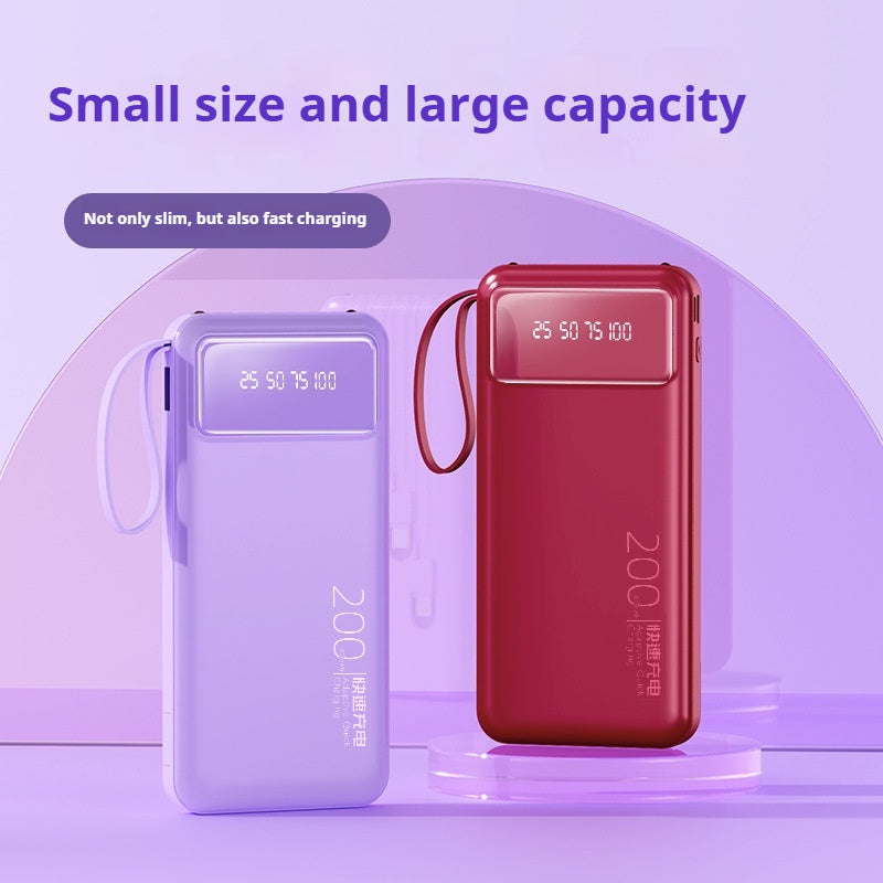 Power bank with fast charging cable Mini Shared Power Bank