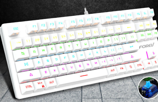 Clavier mécanique filaire de correspondance couleur punk
