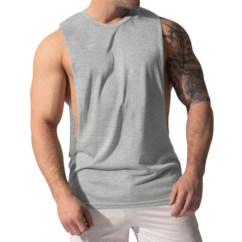 La vente chaude 11-Color Fitness Muscle Hommes Sexy Summer Sports Casual Solid Couleur Sans manches