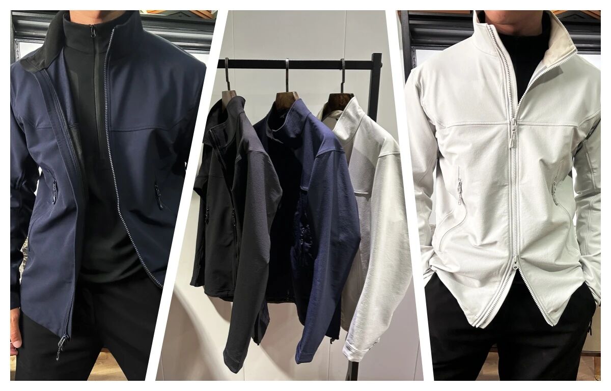 Homme Slim Fit Soft Shell Jacket avec doublure en polaire