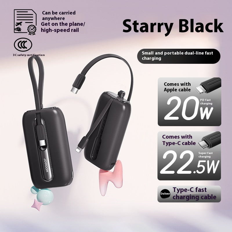 Affichage numérique de grande capacité Portable à charge rapide avec batterie portable de câble pour mobile