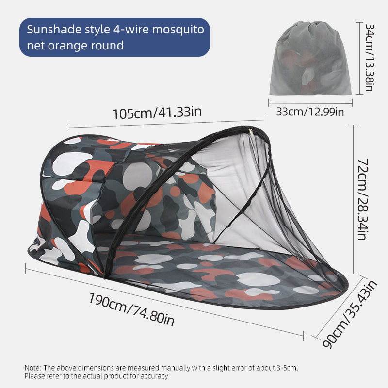 All-in-one portable outdoor sunshade