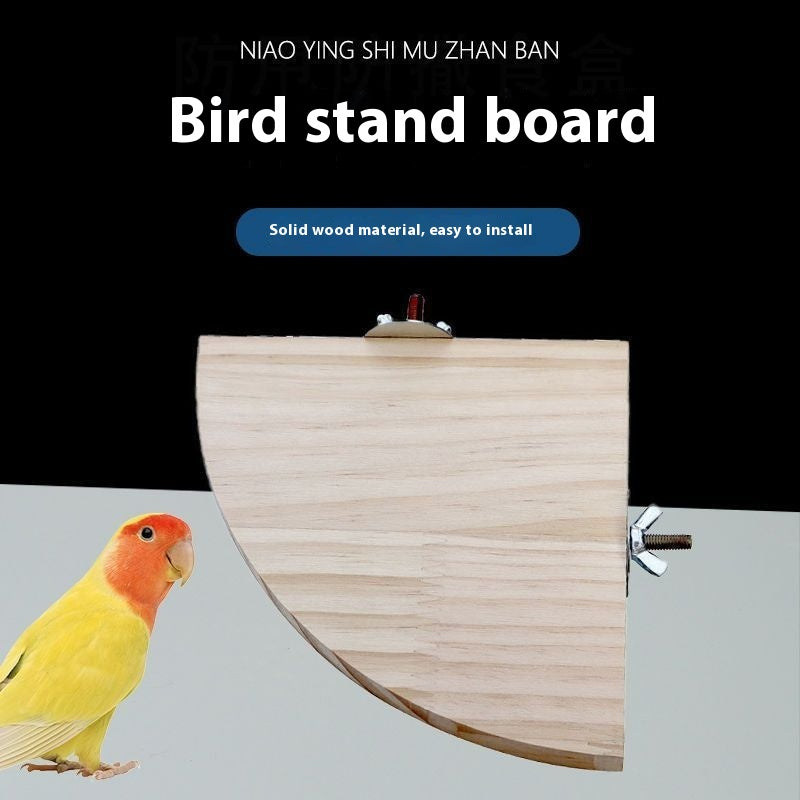 Escalade et jeu Bird Cage Accessoires Toy Solid Wood Jumping Platform Standing Board