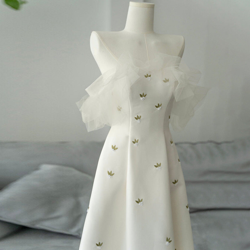 Mousseline Élégant haut de gamme style forêt Gown soirée