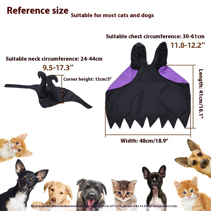 Vêtements de chien d'Halloween et de chapeau