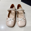 Filles & Femmes Style doux Pearl Mary Jane Flats