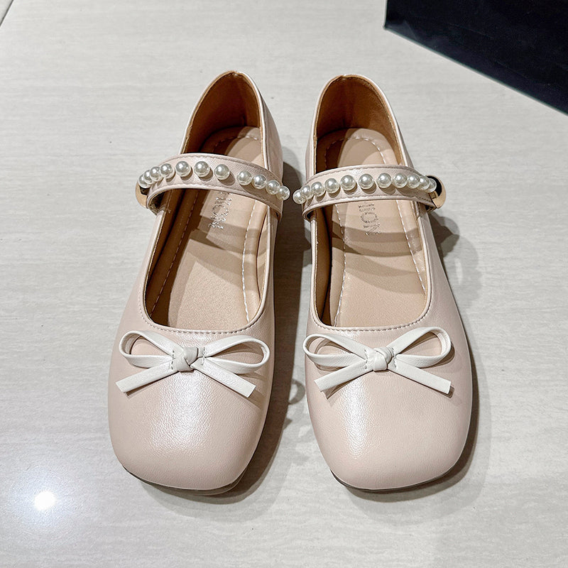 Filles & Femmes Style doux Pearl Mary Jane Flats