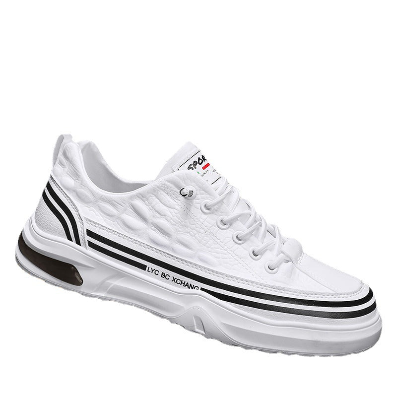 Jeunes sneakers de plein air Bas-top Slip-on Casual Chaussures Toile Chaussures blanches