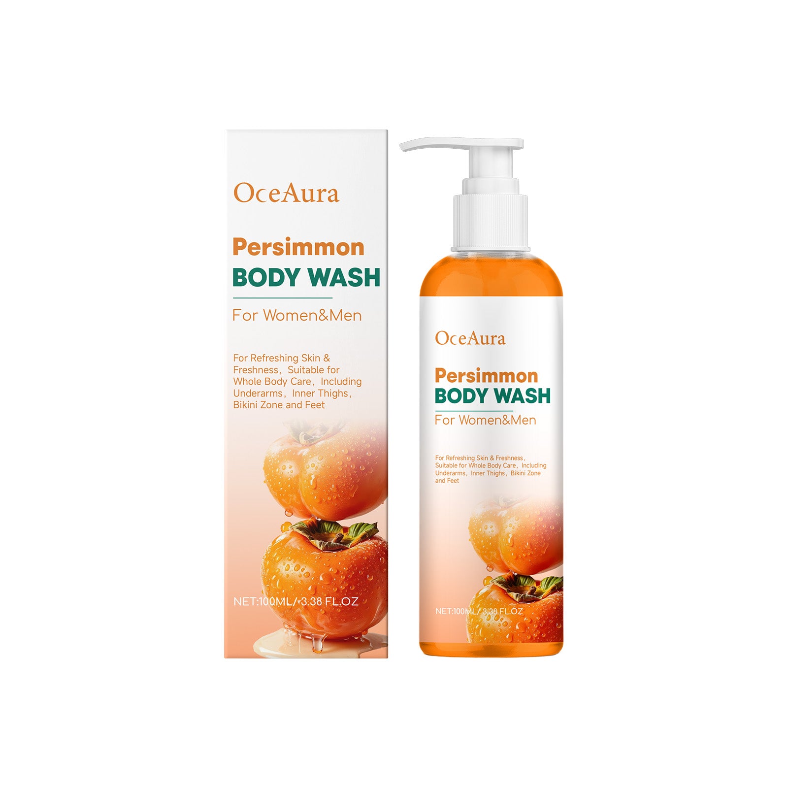 Gel douche désodorisant de Persimmon 1 0 0ml-boîte