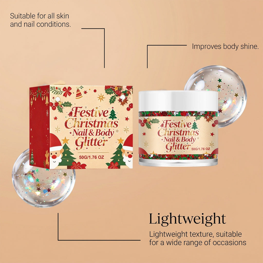 Gel de beauté de Noël Glitter