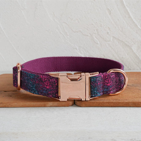 Plongée-dans-le-dark forêt collier chien Pet fournitures d'exportation laisse Set rose or boucle