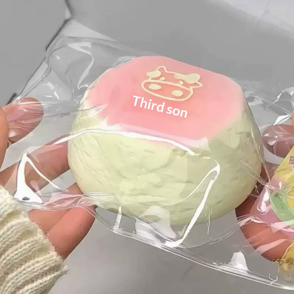 Silicone Milk Squeeze Cat Paw Cheesecake Toy