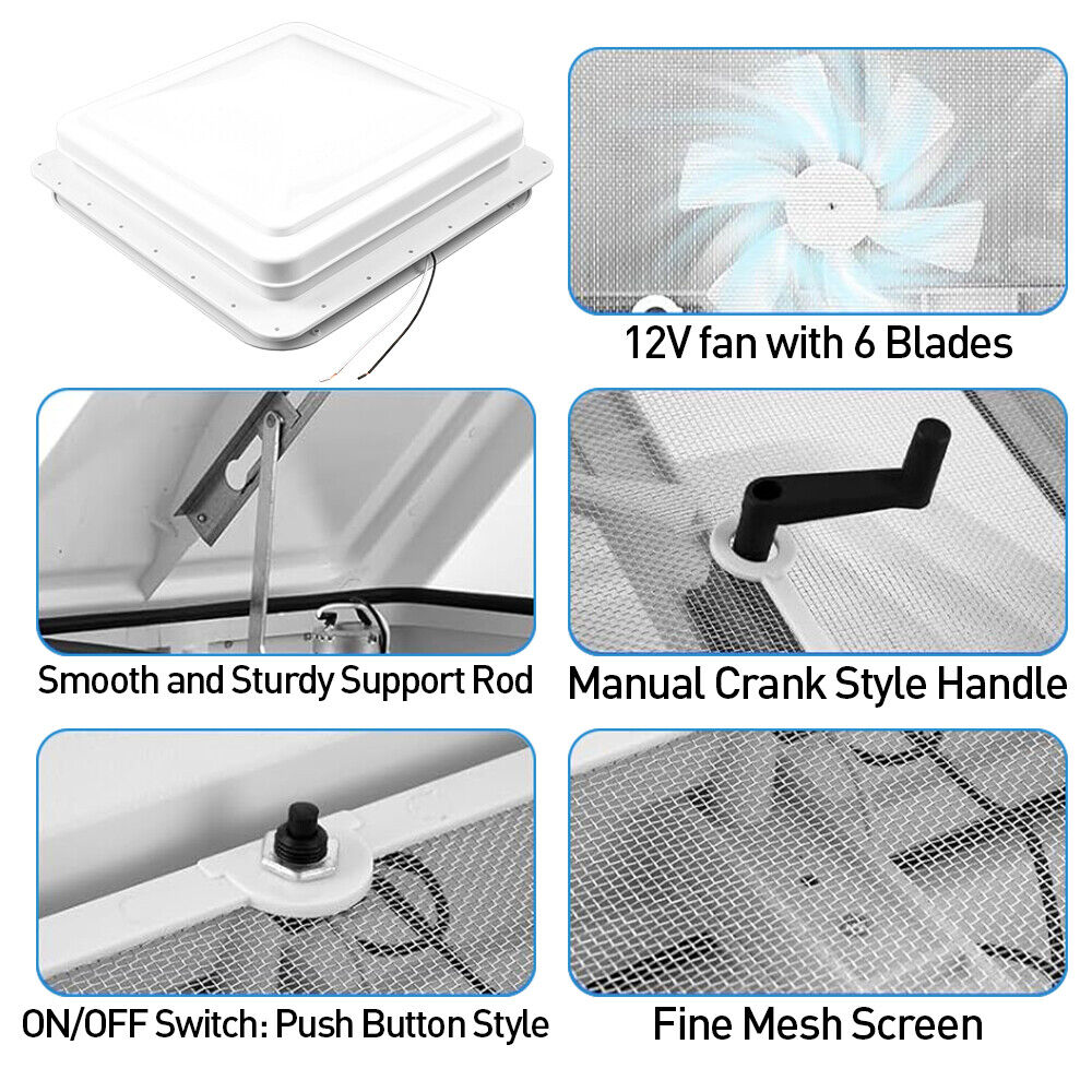 Camper Roof Vent Horsebox Motorhome douche Hatch Blind 420x420 Caravan Skylight