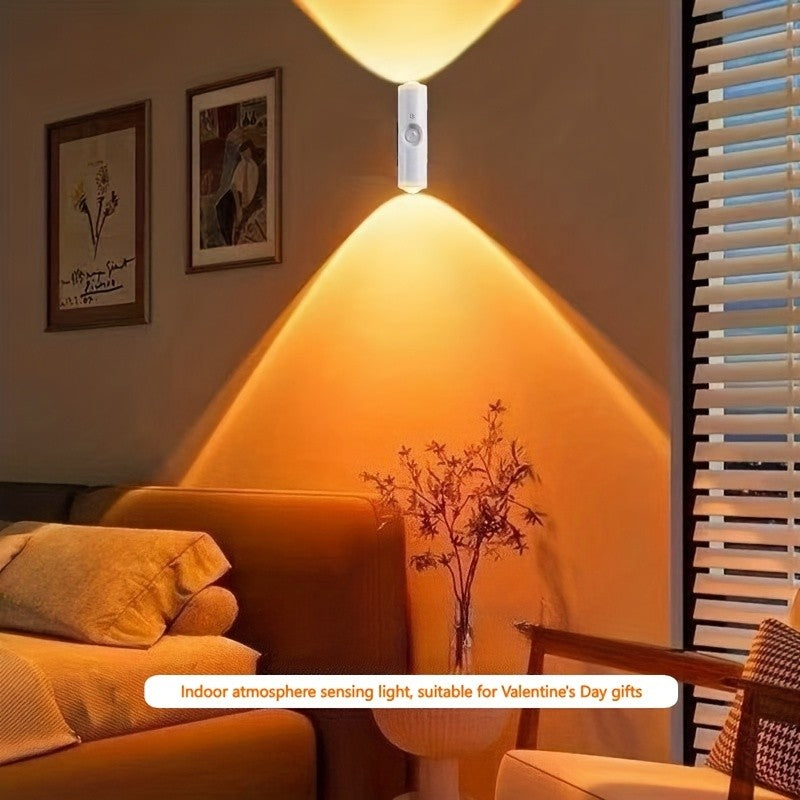 Magnétique RGB LED Night Light Smart Motion Capteur USB Lampe Ambient rechargeable