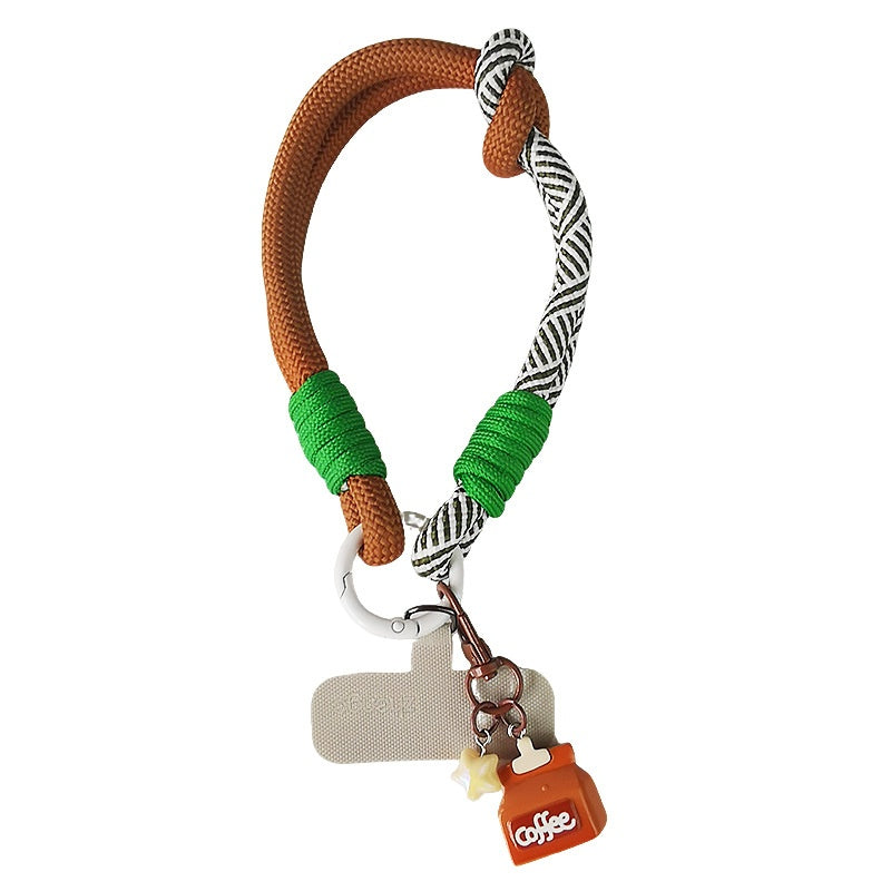 Portable de voyage extérieur Tag Woven Téléphone Lanyard