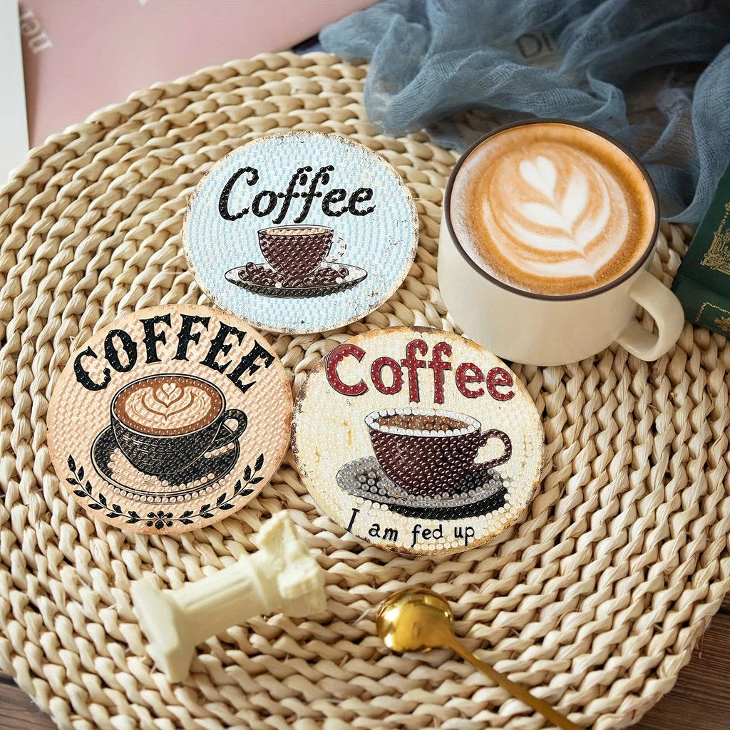 Diamant Art Dessin Coaster avec support