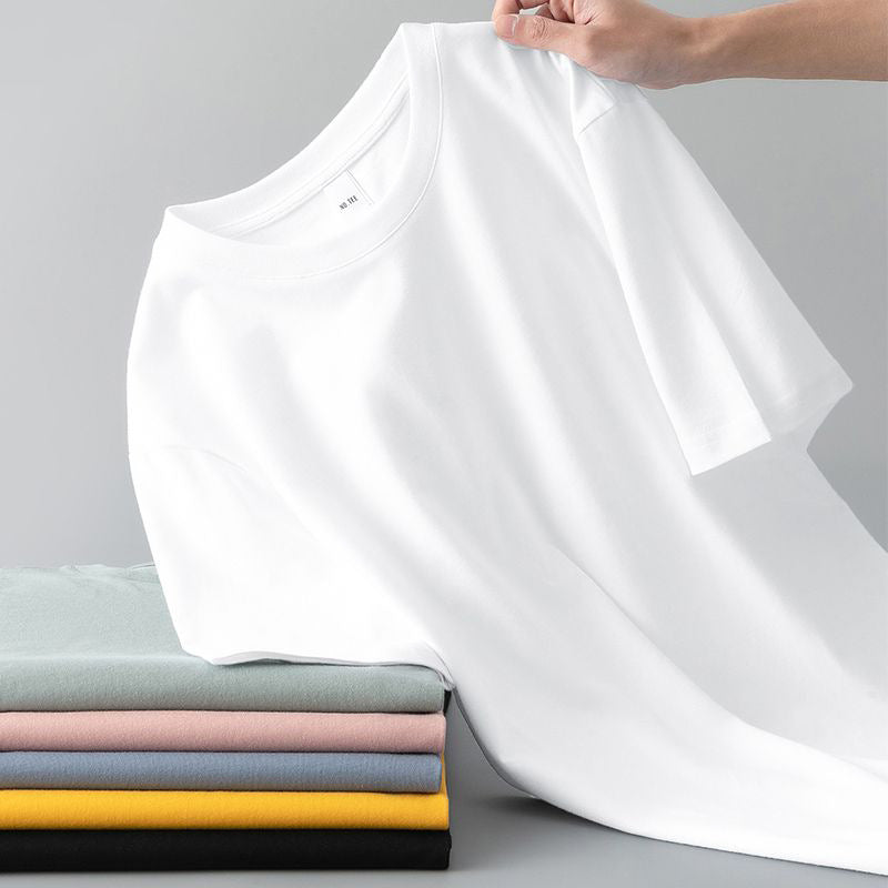 T-shirt à manches courtes pour hommes d'été polyvalent et souple pour les jeunes hommes