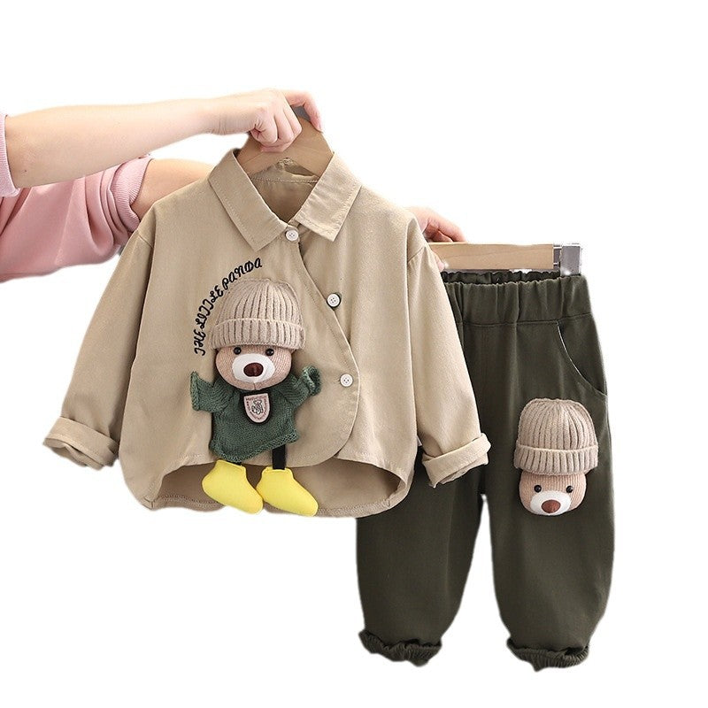 Bébé Western Style Mode Printemps Vêtements costume