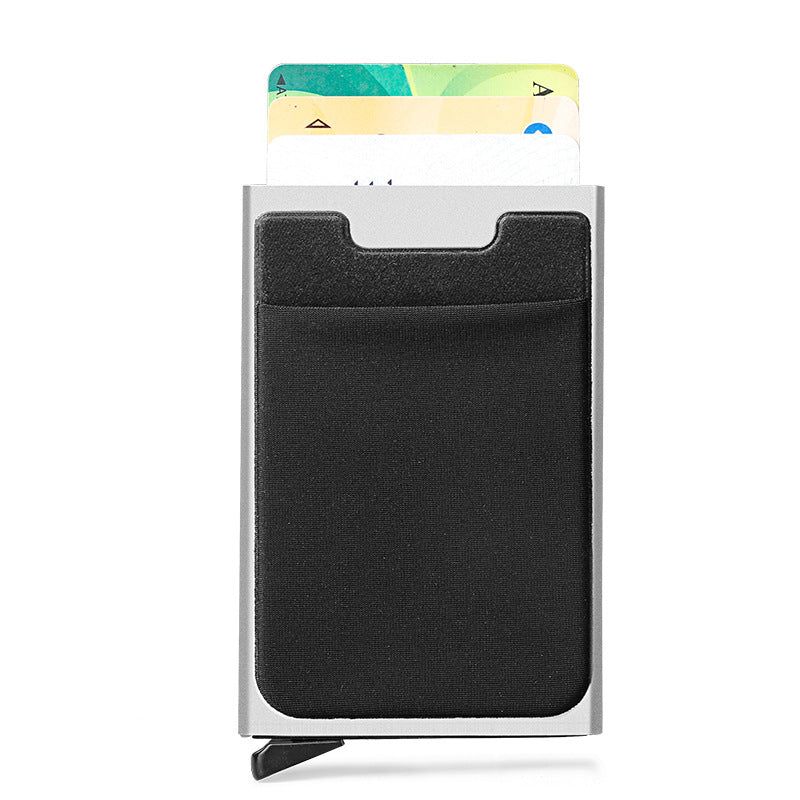 Aluminium alliage automatique boîte de carte pop-up antivol Porte-carte bancaire