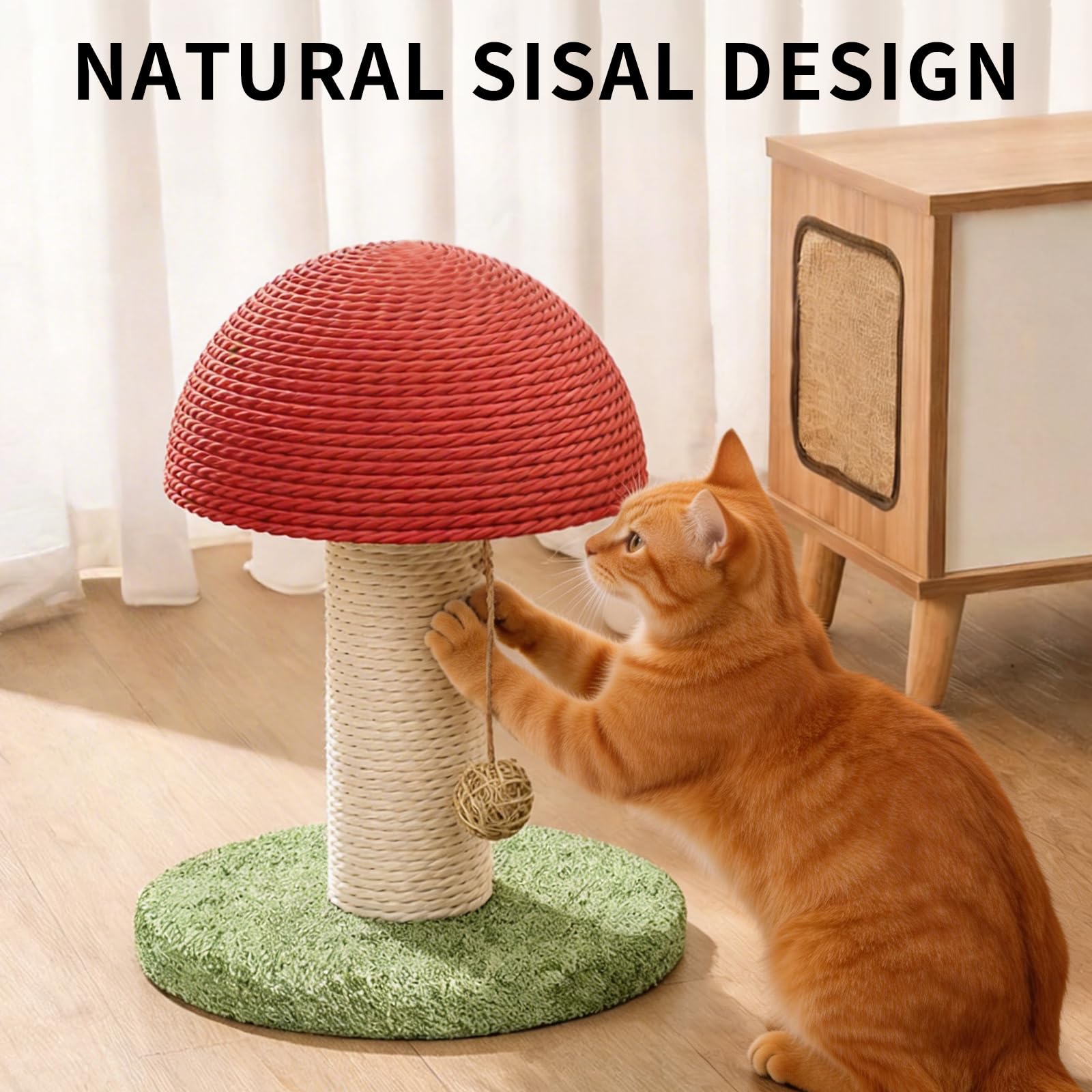 Champignons Cat Scratching Post 11inch pour chaton et petits chats