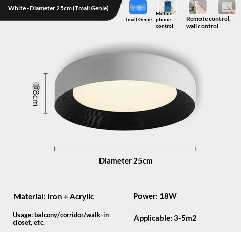 Full Spectrum Minimaliste style italien soins des yeux plafond lumière pour la chambre