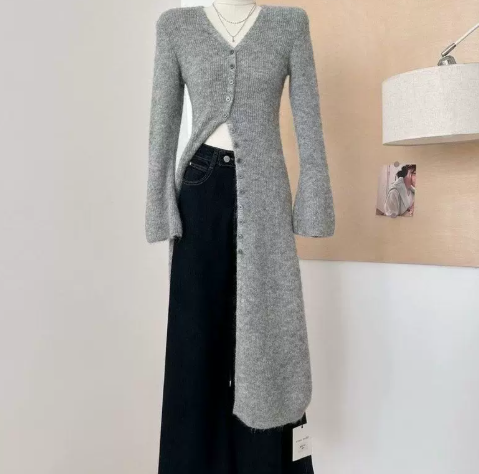 Cardigan retro retro pour l'automne haut de gamme Et l'hiver