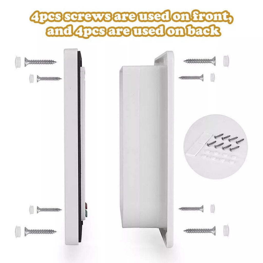 XL Pet Door 4 Way Locking Small Medium Large Cat Flap Magnétique White Frame
