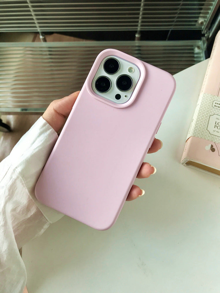 Boîtier de téléphone en silicone liquide de couleur solide