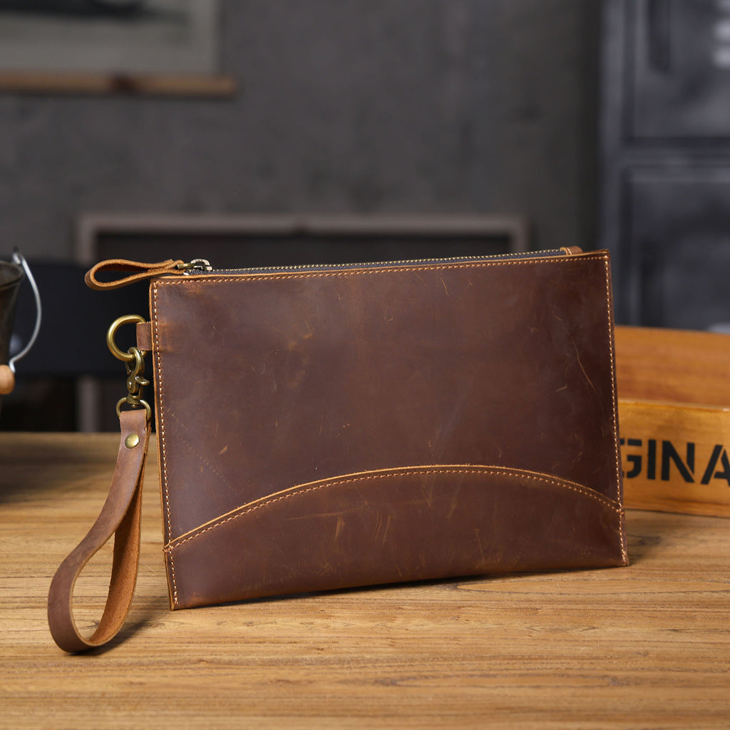 Crazy Horse en cuir simple pour les hommes