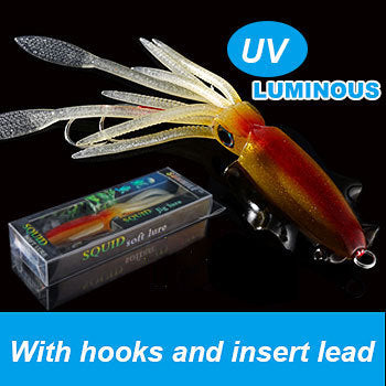 Lure de pêche au calmar bionique UV de haute mer