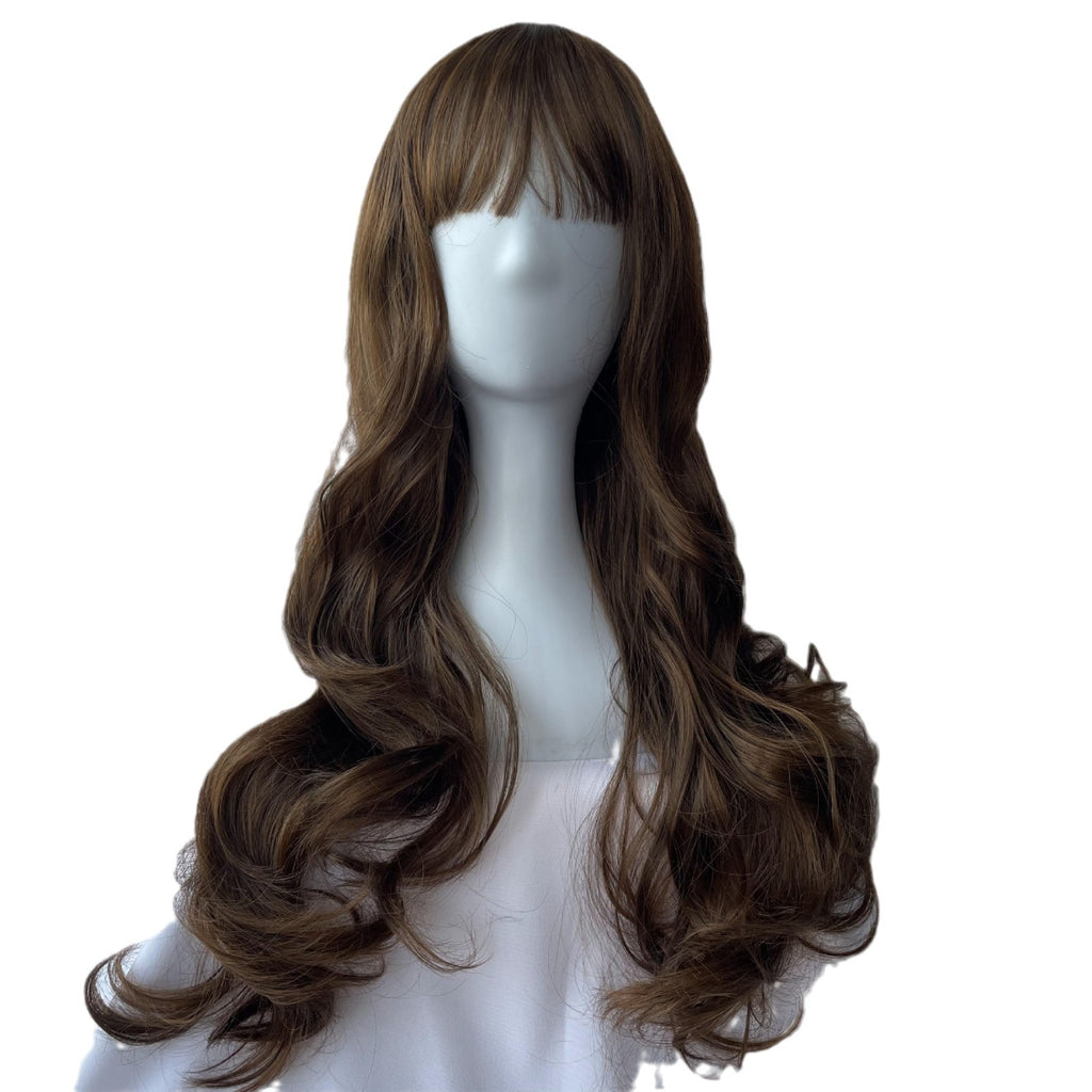 AliExpress Commerce extérieur Long Wavy Perruque pleine tête