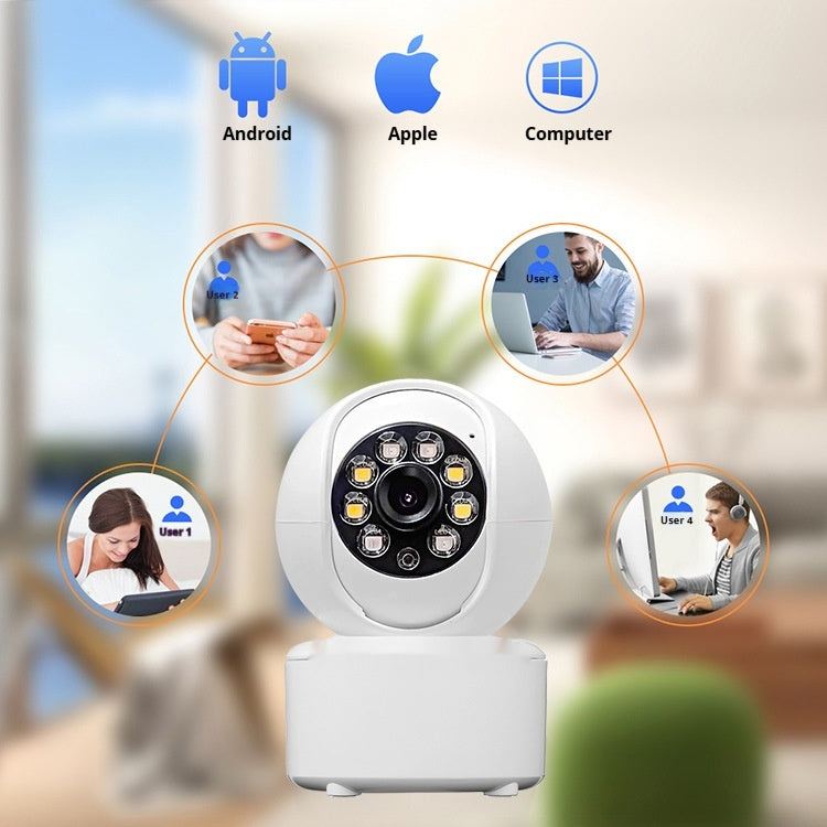 1080p Bluetooth Surveillance HD Home Caméra Panorama double lumière