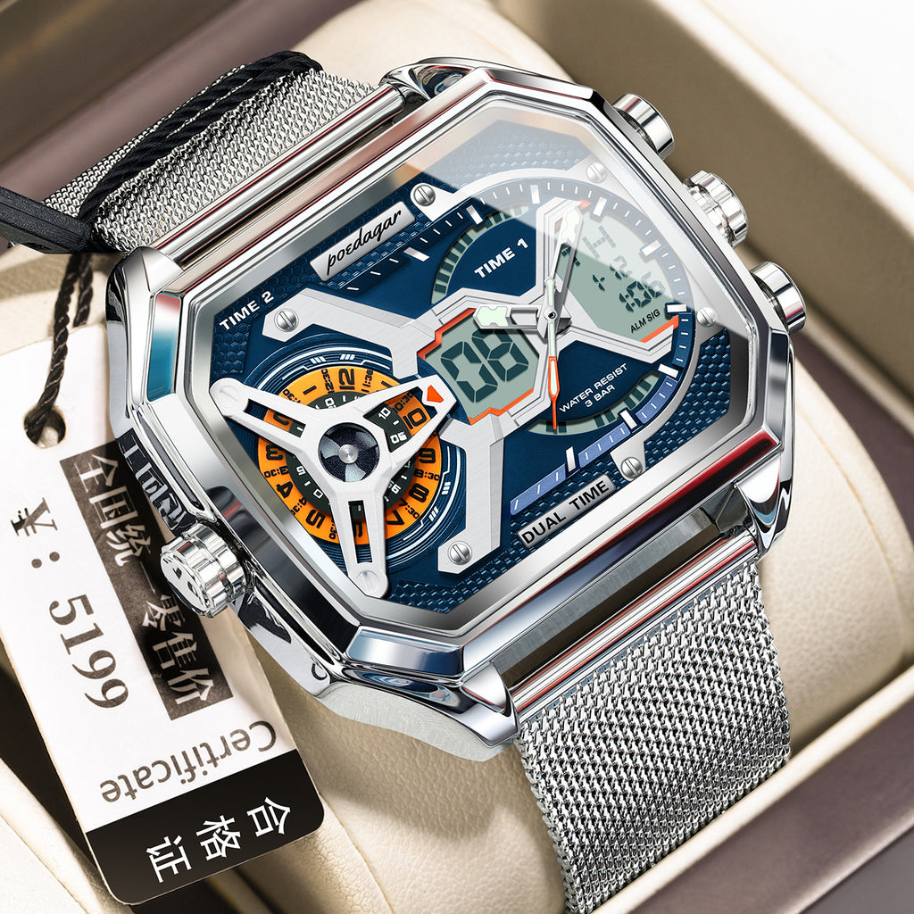 Multifonctionnelle Imperméable Montre Lumineuse Homme